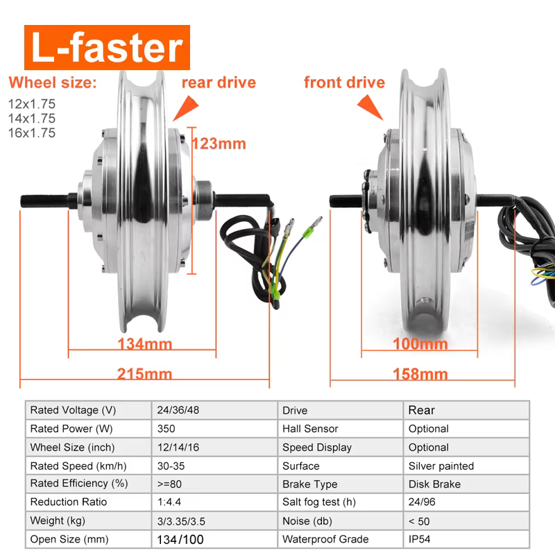 Kit de conversion de vélo électrique avec moteur de moyeu