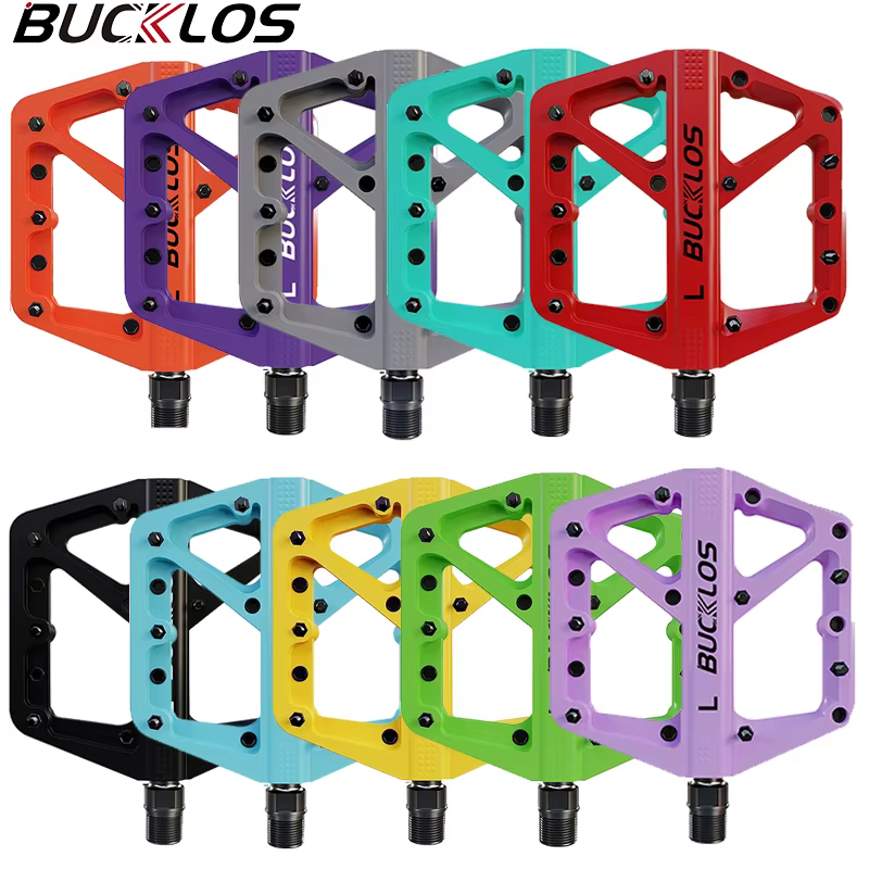 BUCKKub-Pédales de vélo plates en nylon ultralégères