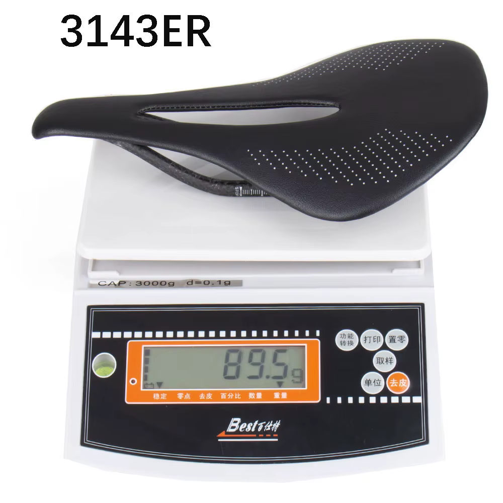 ELITAONE selle de vélo route/Mtb 240x143mm Rail rond en Fiber de carbone 7*7mm Super léger 89g