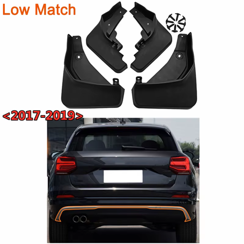 4x pour Audi Q2 2017 2018 2019 2020 2021 2022 2023 garde-boue garde-boue garde-boue garde-boue garde-boue avant roue arrière accessoires de voiture