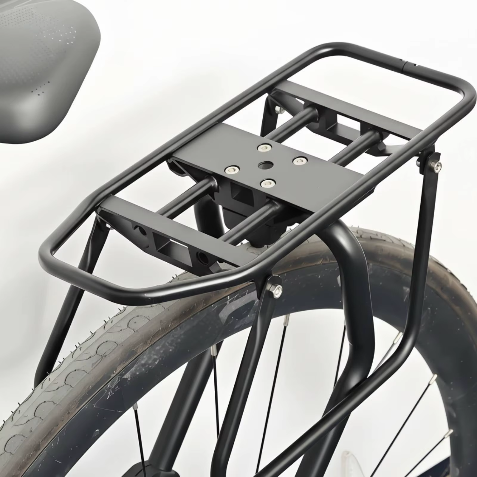 Porte-bagages arrière de vélo en alliage d'aluminium