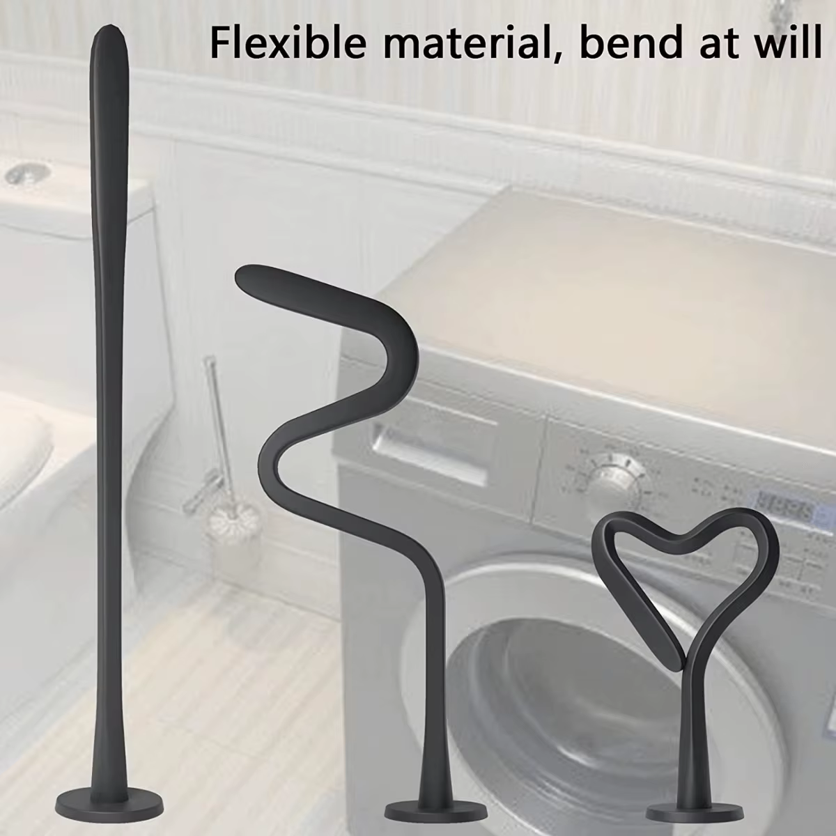 Support de porte magnétique pour lave-linge – Garde le linge frais, prévient la moisissure et les odeurs, installation facile, compatible avec la plupart des lave-linges et des lave-linges de camping-