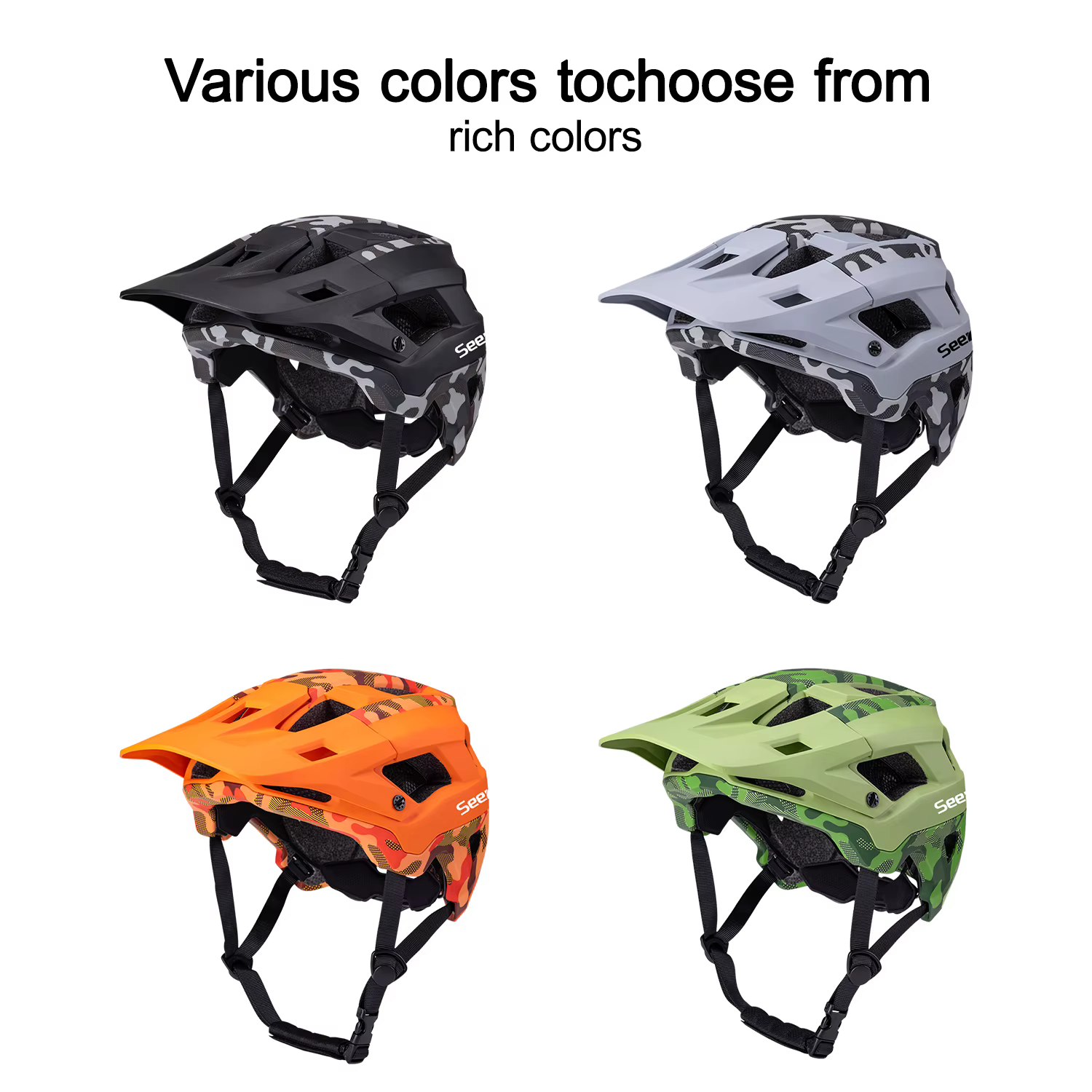 Casque de vélo de montagne Seeker Camouflage