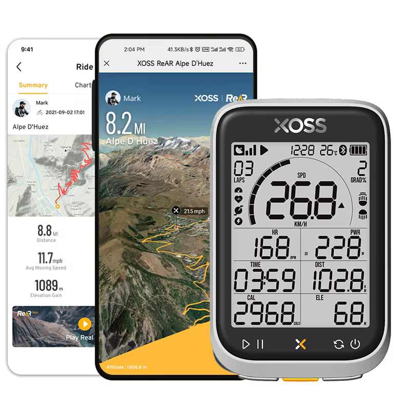 XOSS G3/G3 + GPS ordinateur de vélo G/G + Gen.3 compteur de puissance Cadence vitesse