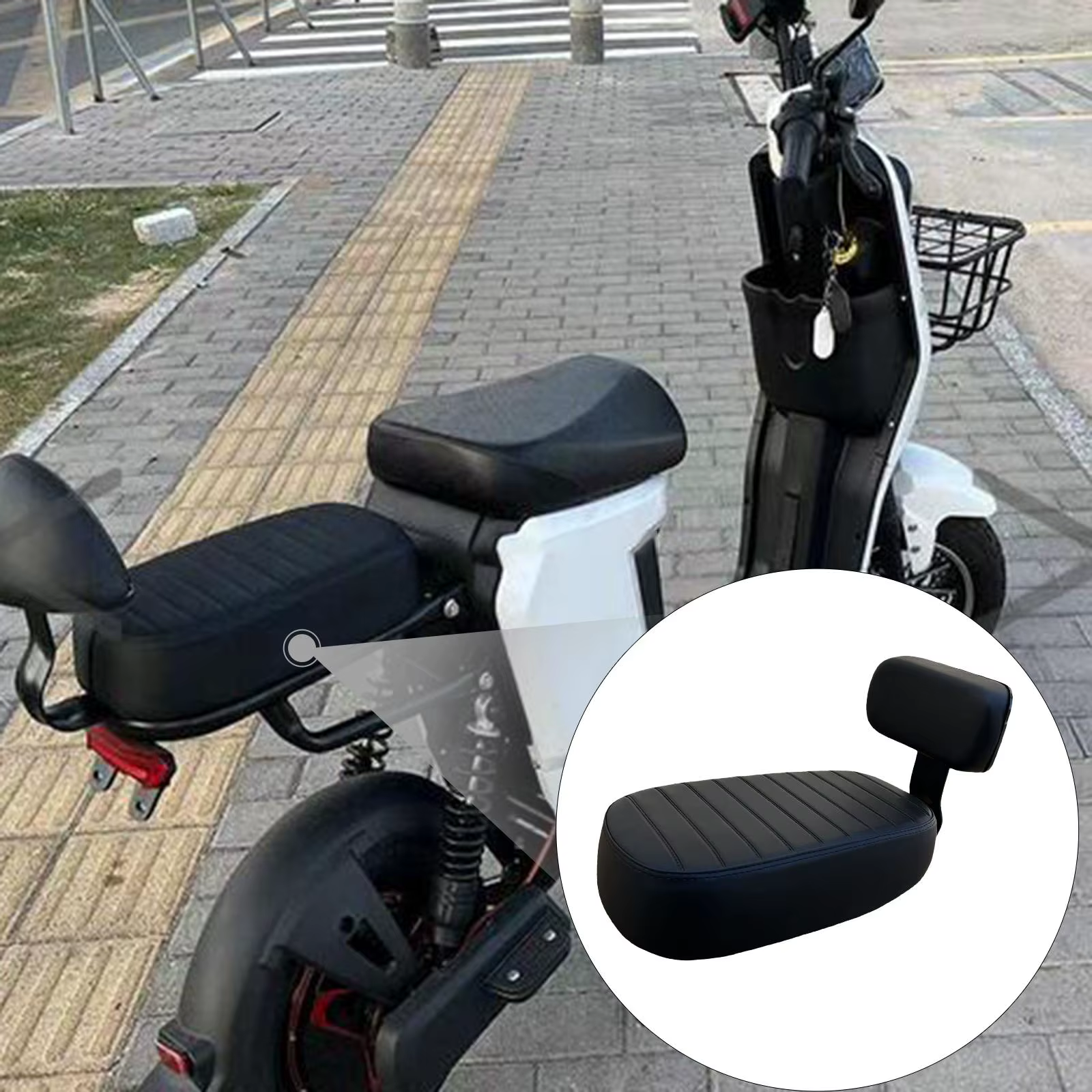 Coussin de passager arrière pour vélo électrique