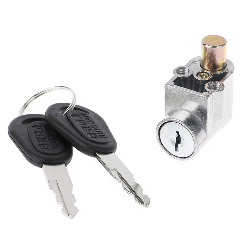 Serrure d'allumage + 2 clés pour moto, vélo électrique, Scooter électrique