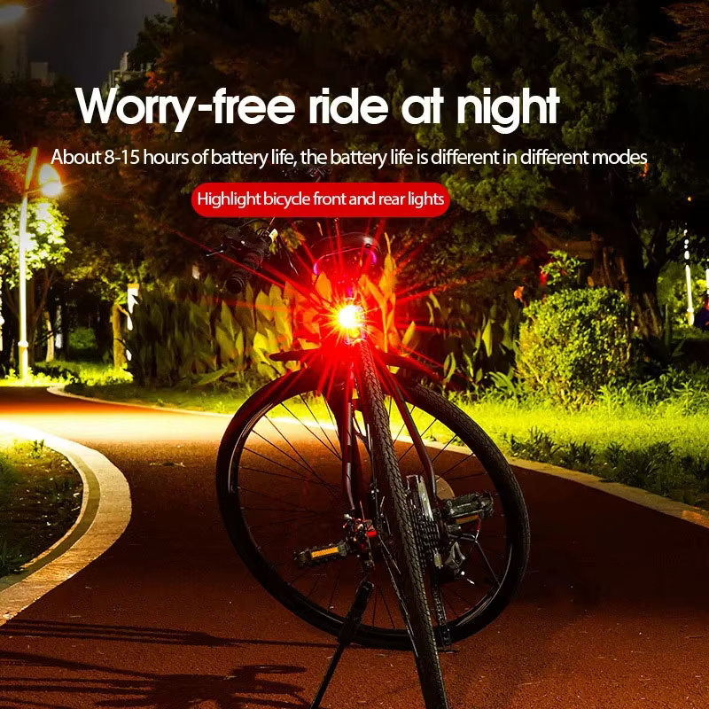 Nouveau phare de vélo VTT rechargeable à piles bouton
