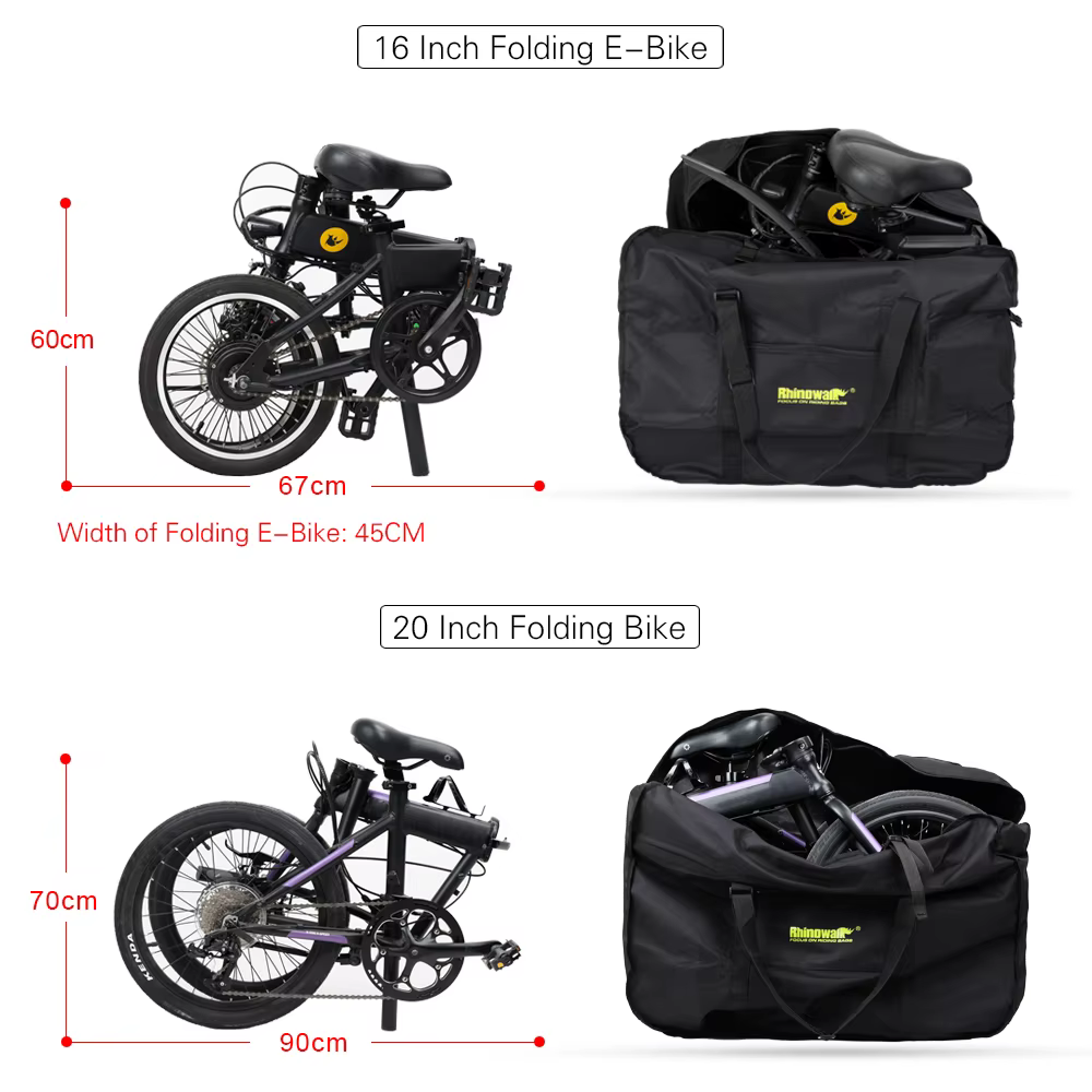 Rhinowalk – sac de Transport pour vélo pliant 16 "20"