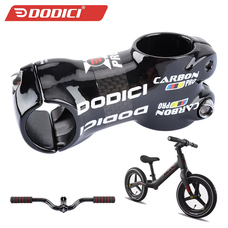 DODICI 25.4*28.6mm vélo d'équilibre pour enfants en alliage d'aluminium tige semi-colure en fibre de carbone