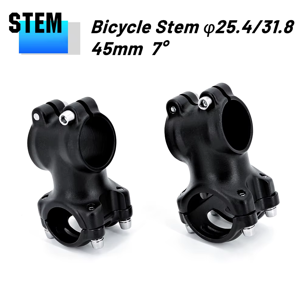 Tige de vélo de route de montagne ultralégère, pièce de vélo VTT, tige de vélo 7 résistante, usinée CNC, tige de vélo 256, 45mm, 25.4mm, 31.8mm