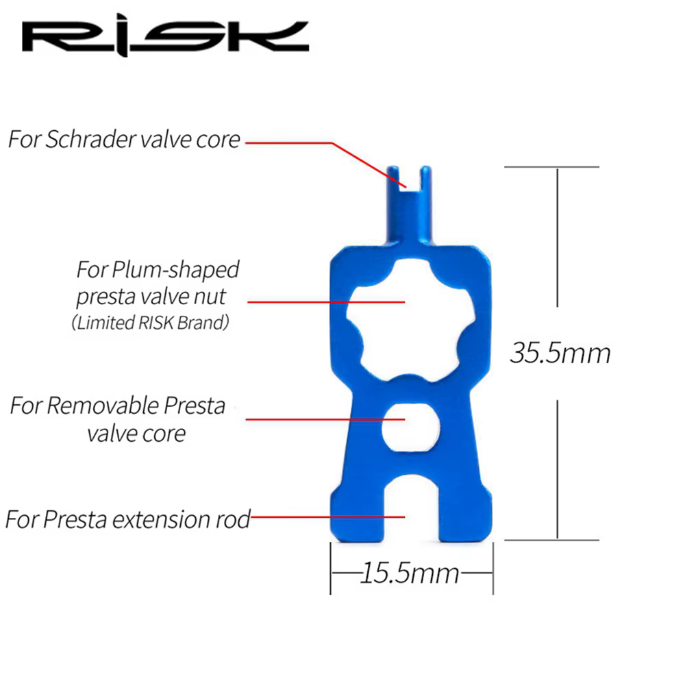 Valve de réparation portable 4 en 1 pour vélo de route et VTT
