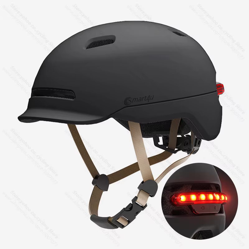 Smart4u casque de cyclisme avec feu arrière Led route