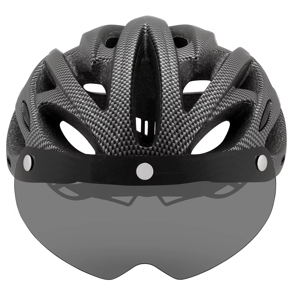 Casque de vélo Cairbull Casques de montagne ultralégers moulés intergralement avec lunettes à visière amovible
