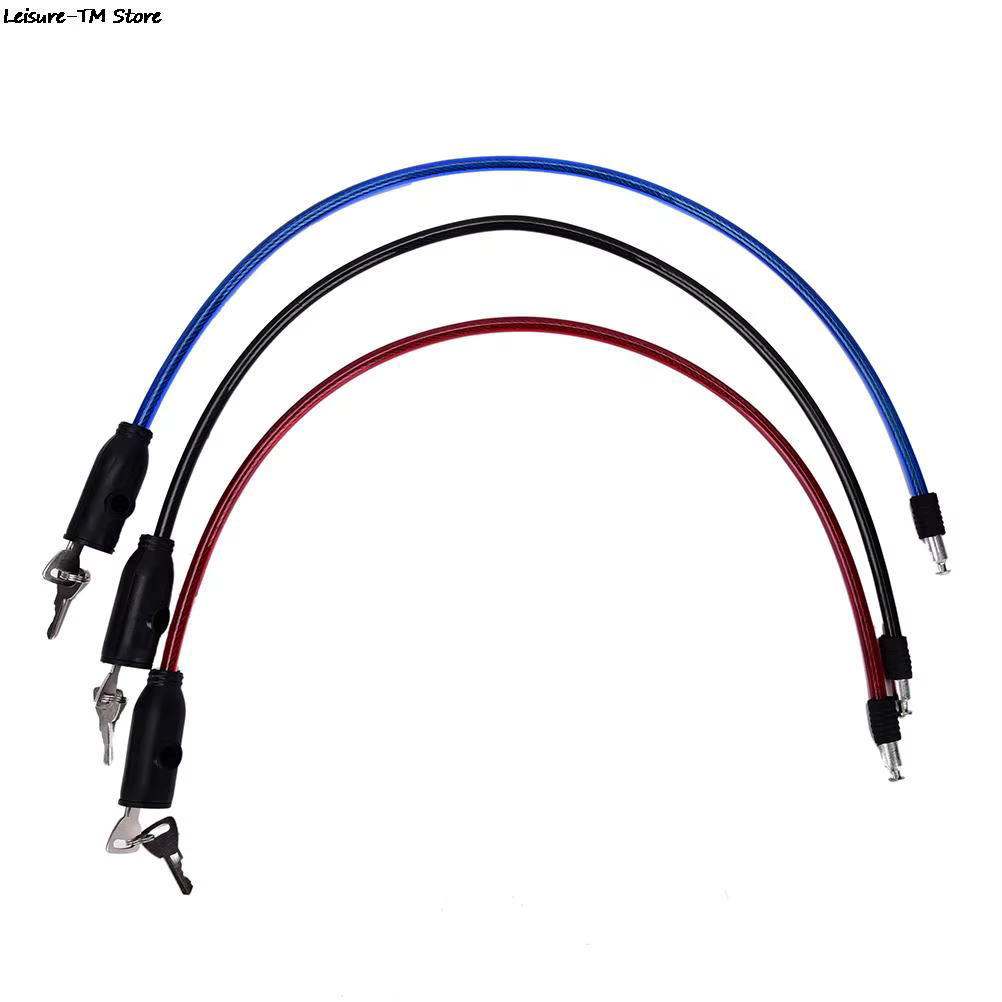 Câble antivol pour vélo et Scooter, serrure de sécurité avec 2 clés, 8x65cm