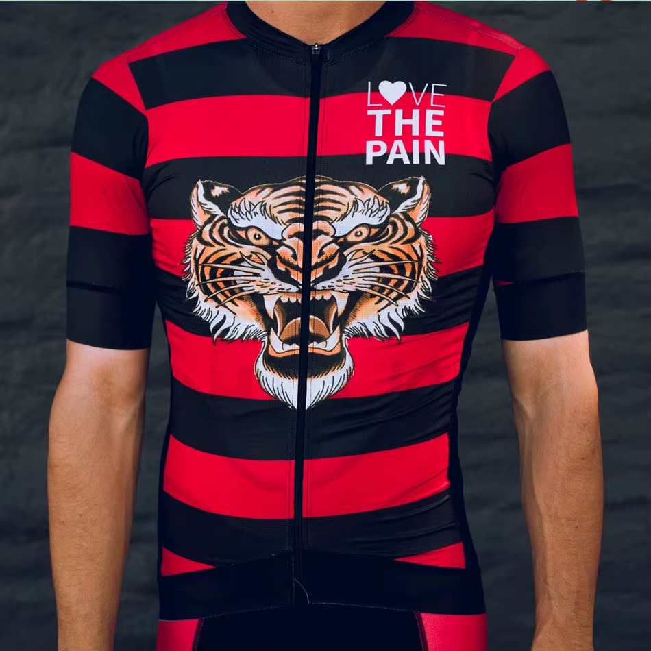 LOVE THE PAIN-Maillot de Cyclisme à Manches Courtes pour Homme