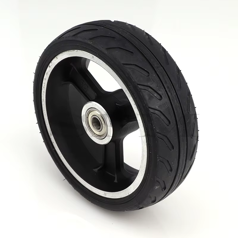 Solide de haute qualité roues de 5 pouces Rapide roue F0,jackhot,Nes en fibre de carbone scooter pneu solide avec jante en alliage