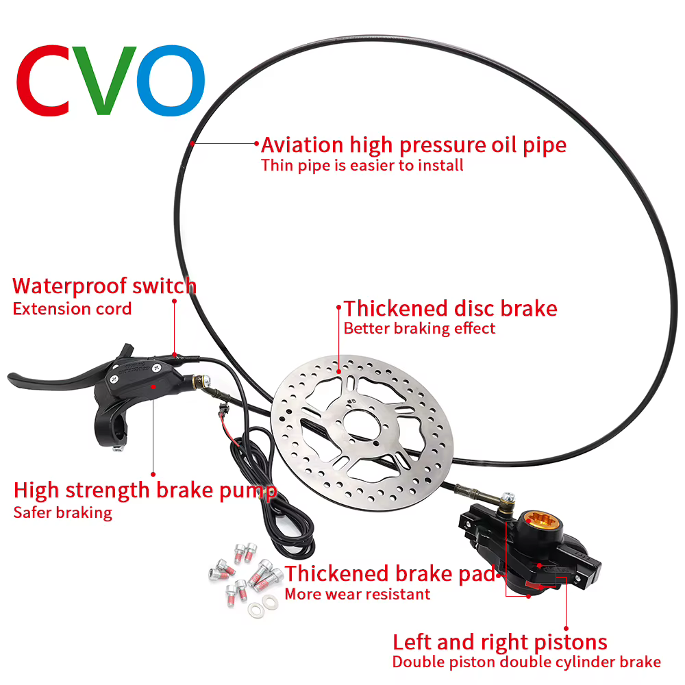 Ccalculator-Jeu de freins à disque hydrauliques pour vélo électrique