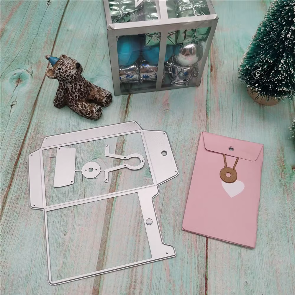 Porte-fichier de sac de courrier, matrices de découpe en métal pour bricolage, scrapbooking, fournitures d'artisanat décoratif, gaufrage de cartes en papier exécutif