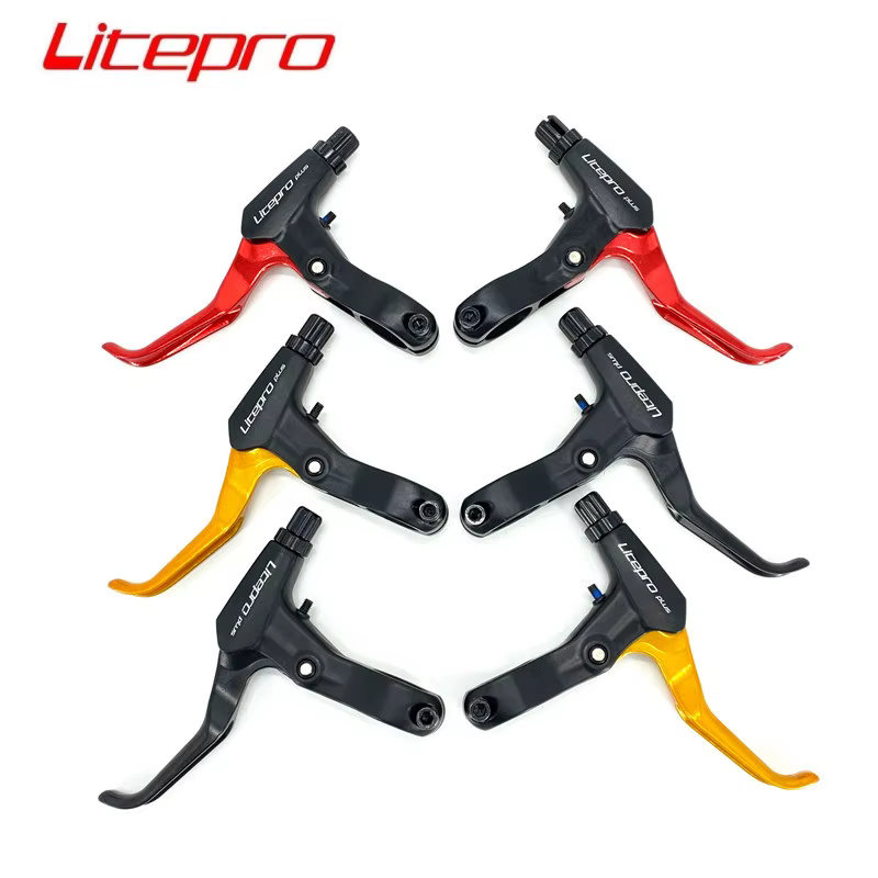 Litepro vtt vélo pliant V levier de frein guidon ultraléger 22.2mm étrier
