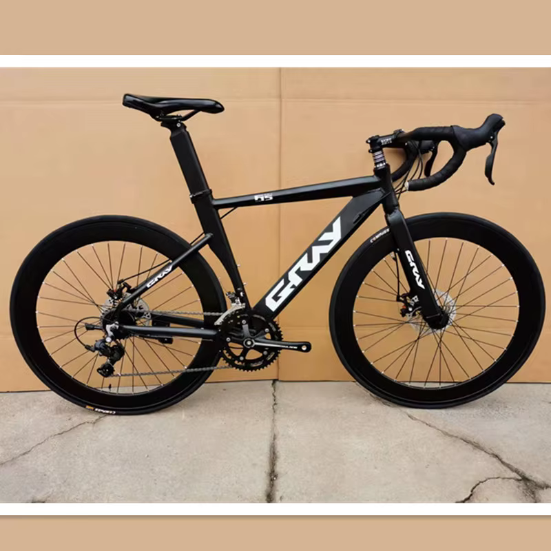 Vélo de route coupe-vent avec cadre en alliage d'aluminium