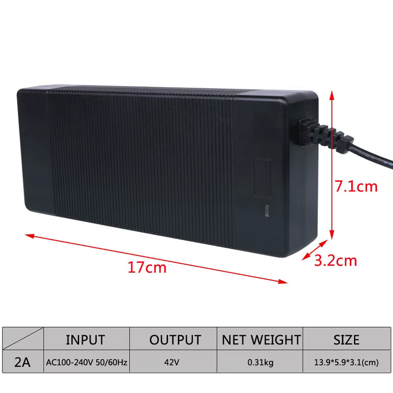 Chargeur de batterie Lithium Li-ion pour vélo électrique