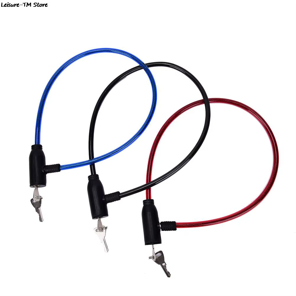 Câble antivol pour vélo et Scooter, serrure de sécurité avec 2 clés, 8x65cm