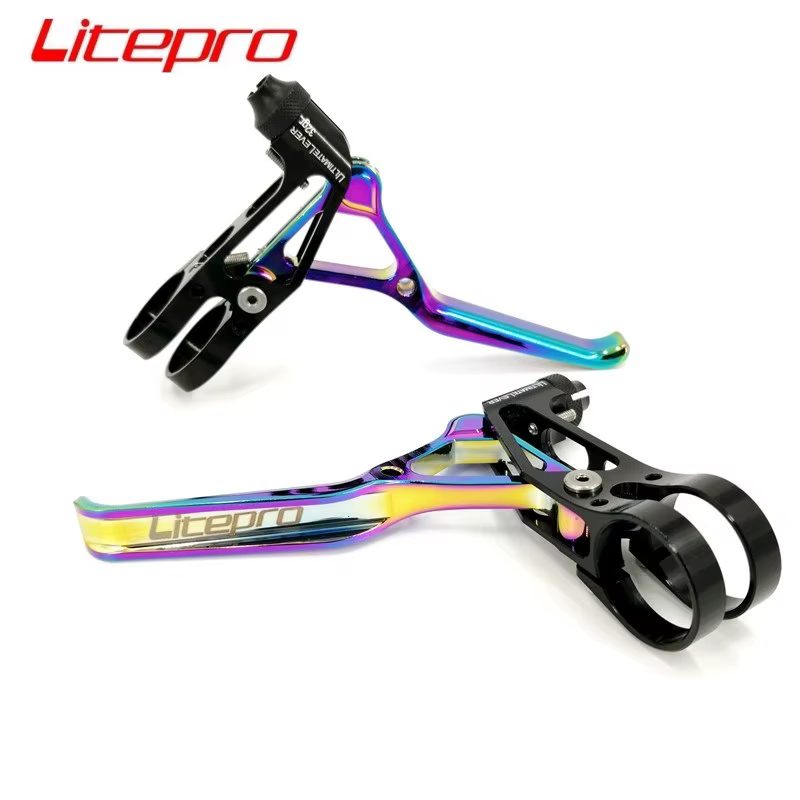 Litepro ultime levier de frein de vélo placage de titane coloré vtt