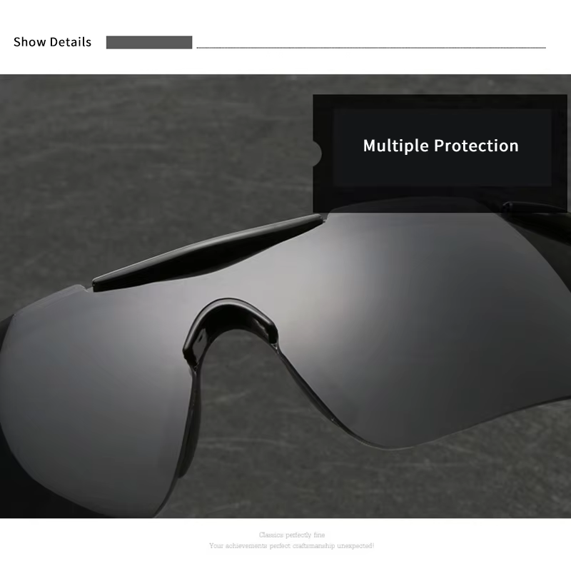 Lunettes de soleil de vélo multicolores coupe-vent