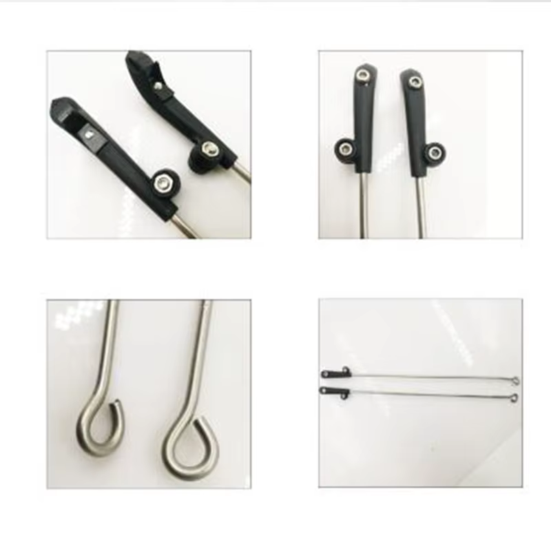 Support de garde-boue en alliage d'aluminium argenté pour vélo électrique