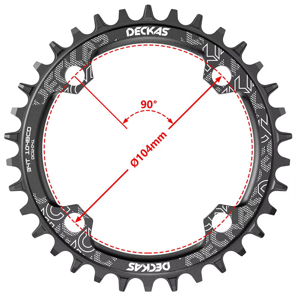 Deckas 104BCD rond étroit large plateau vtt VTT vélo