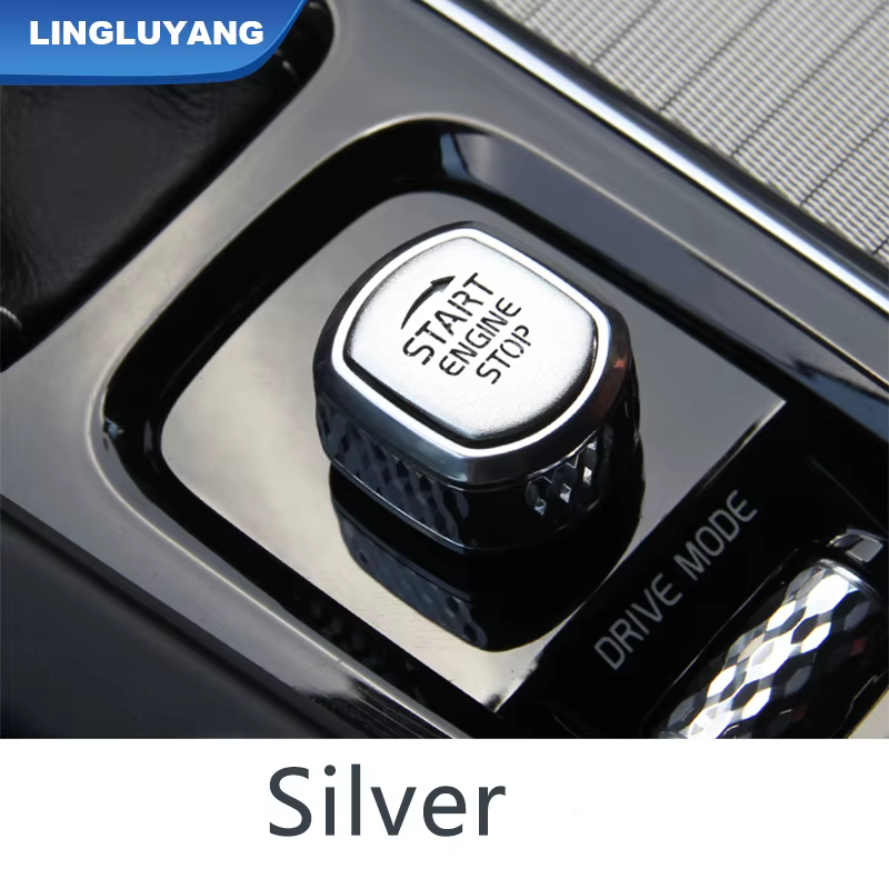 Accessoires de voiture pour Volvo XC60 XC90 S90 V90 V60 S60 : Autocollants décoratifs pour bouton de démarrage et frein à main, style automobile