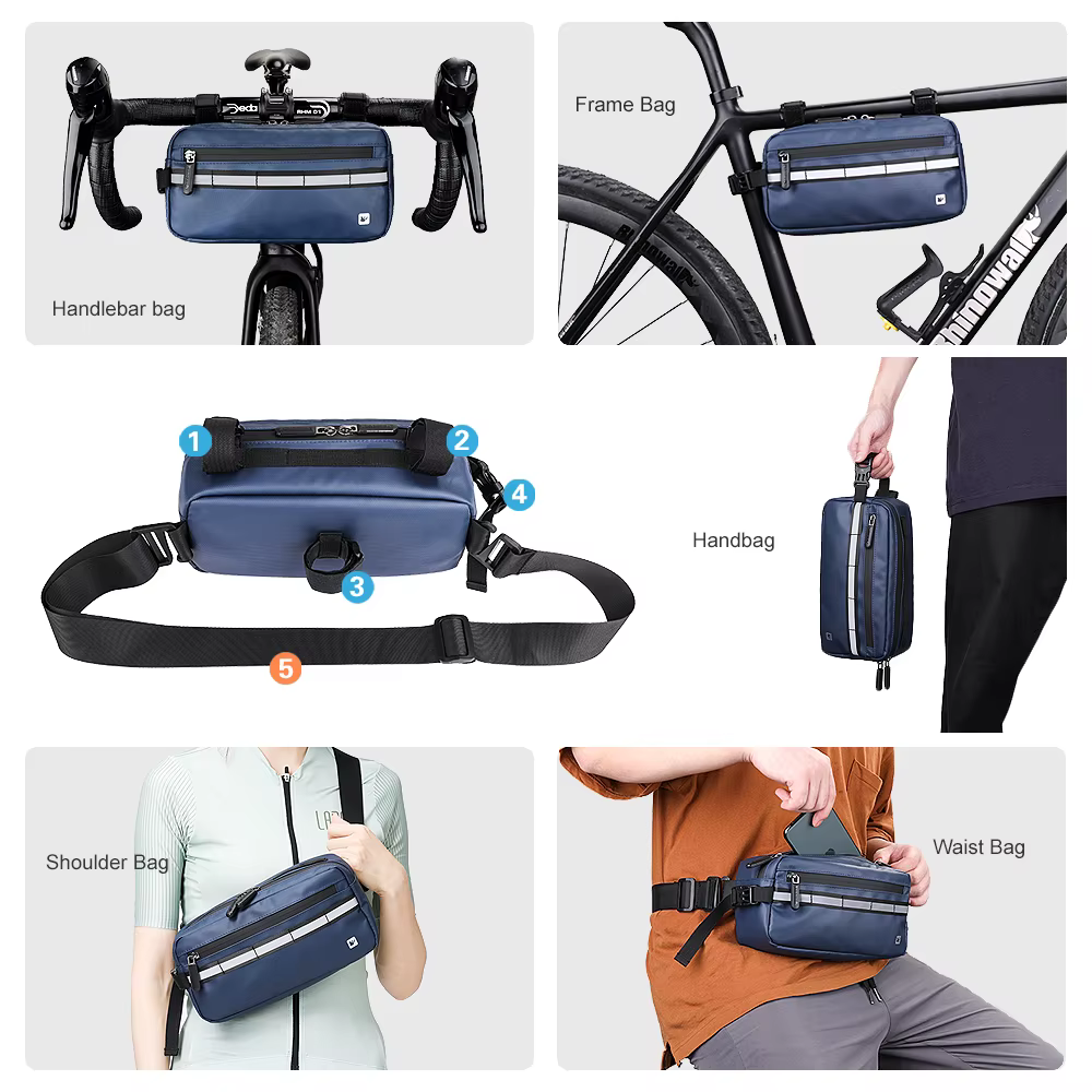 Bal inowalk-Sac à main multifonctionnel pour guidon de vélo