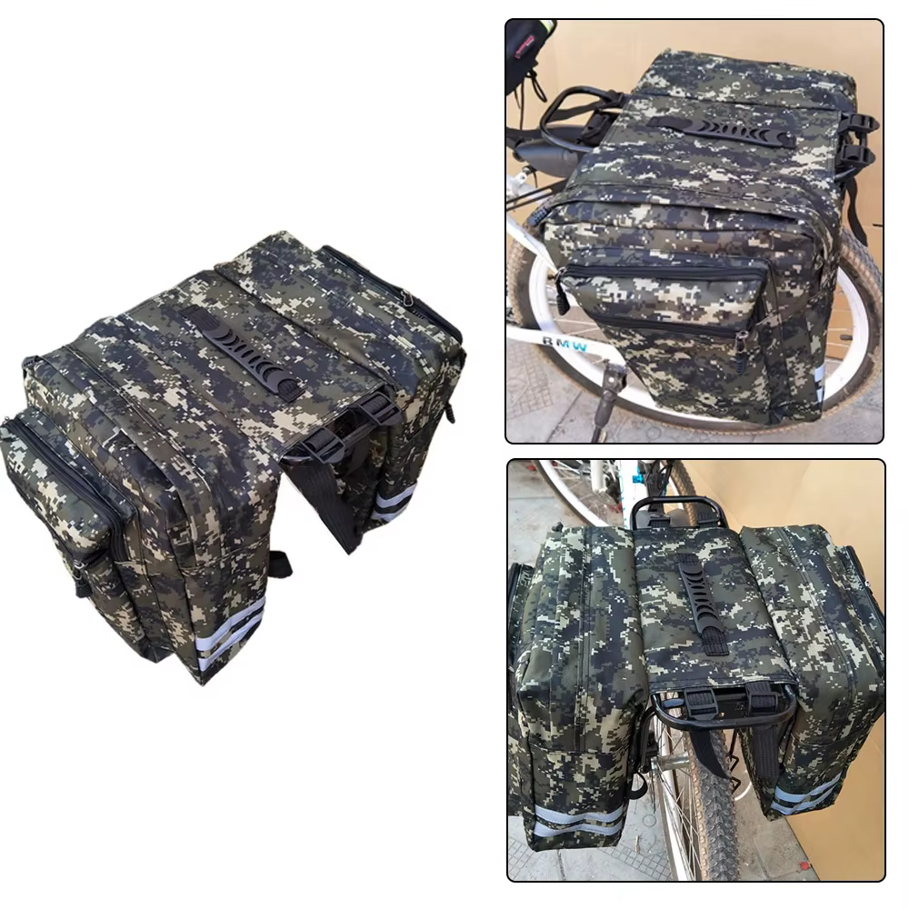 Sacs de coffre camouflage 2 en 1 pour vélo de route de montagne