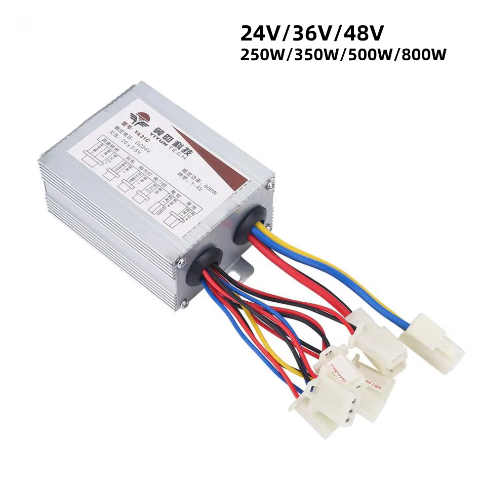 Contrôleur de moteur de vélo électrique 24V/36V/48V 250W/350W/500W/800W DC