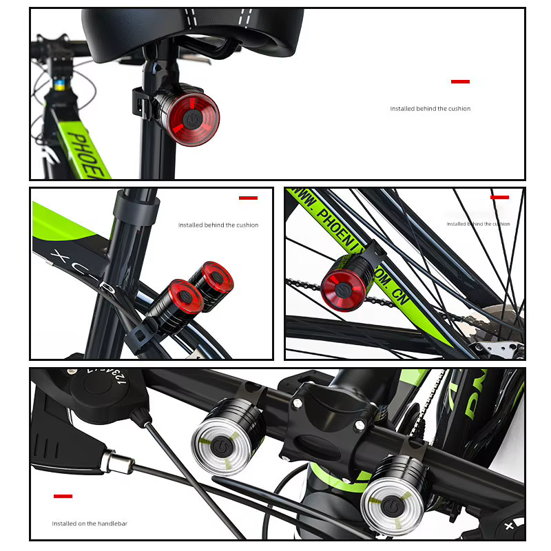 Ensemble d'éclairage de vélo arrière