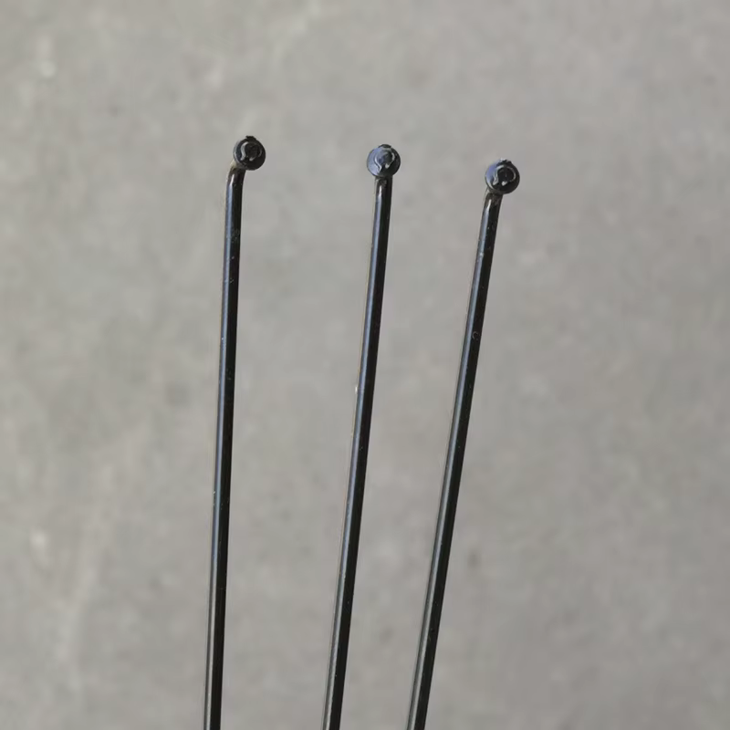 Lot de 5 rayons de vélo noirs de 14G de diamètre