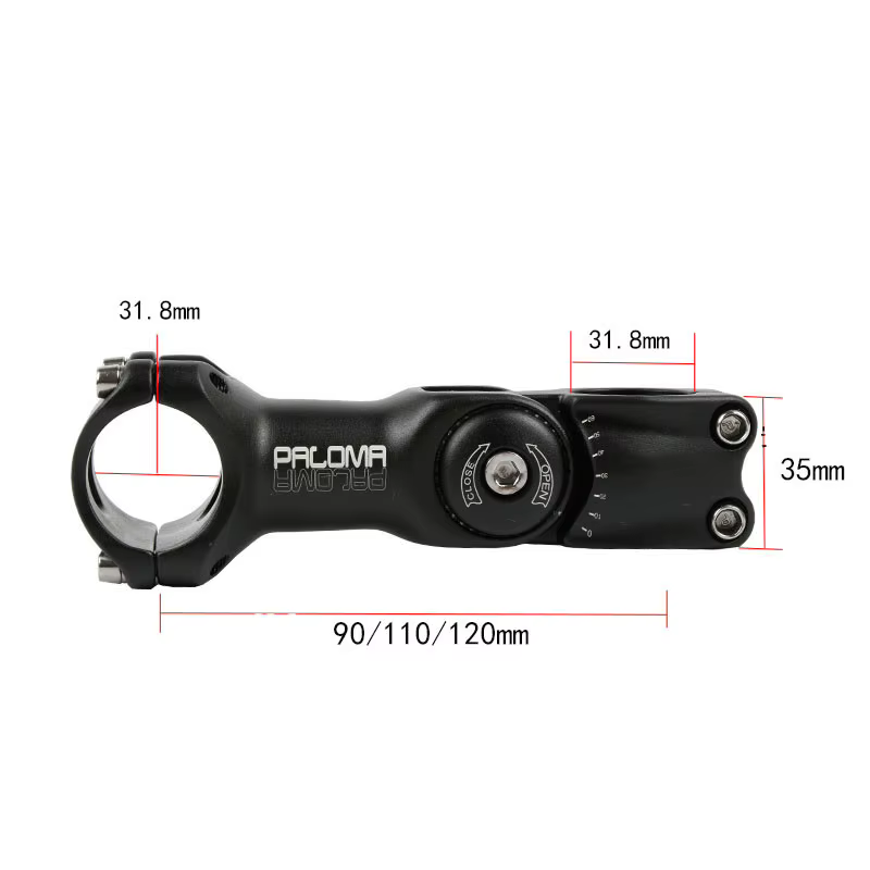 Potence réglable pour vélo de route et VTT, 90/110/130/25.4mm x 31.8/90/120mm