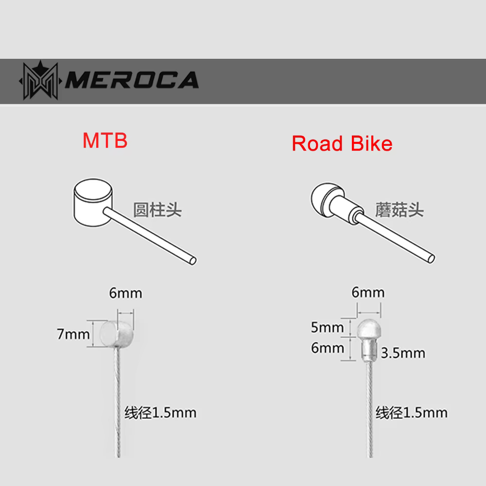 MEROCA VTT frein/kit de câble de changement de vitesse 2 m 2.5 m vélo de route BMX