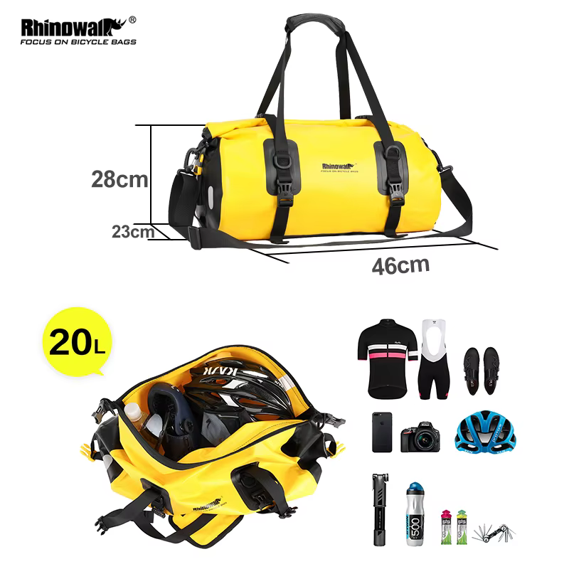 Rhinowalk – sac de vélo étanche de 20l