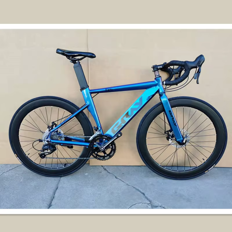 Vélo de route coupe-vent avec cadre en alliage d'aluminium