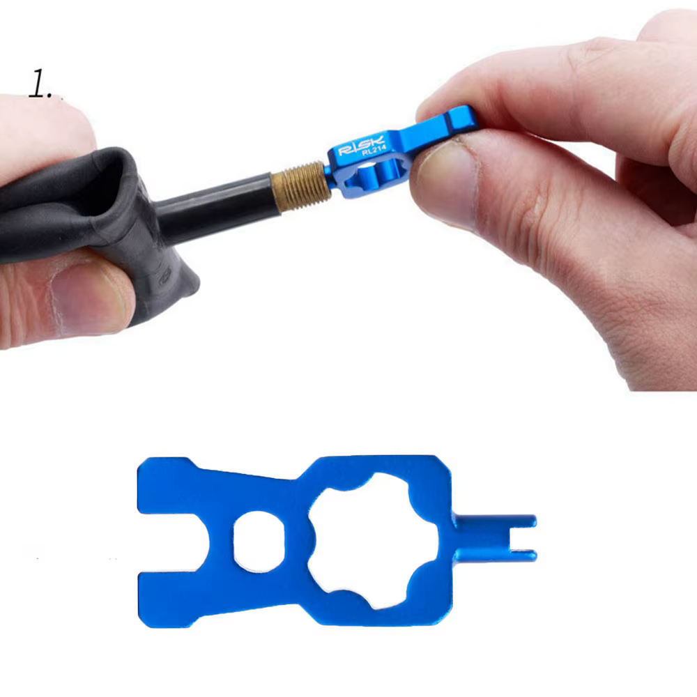 Valve de réparation portable 4 en 1 pour vélo de route et VTT