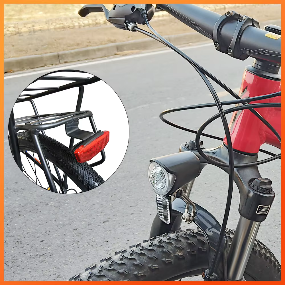 Feu avant et feu arrière de vélo électrique