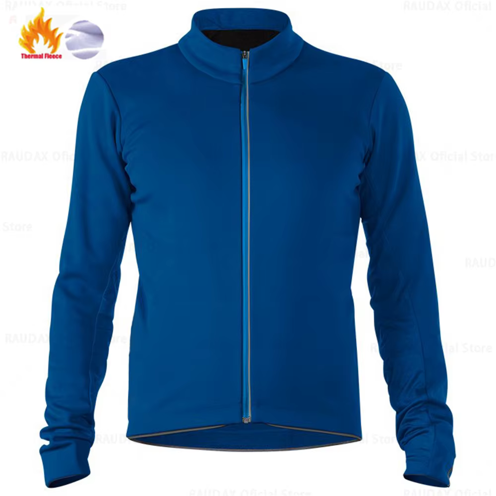 Maillot de cyclisme d'hiver 2025 Raudax équipe de sport polaire thermique vêtements