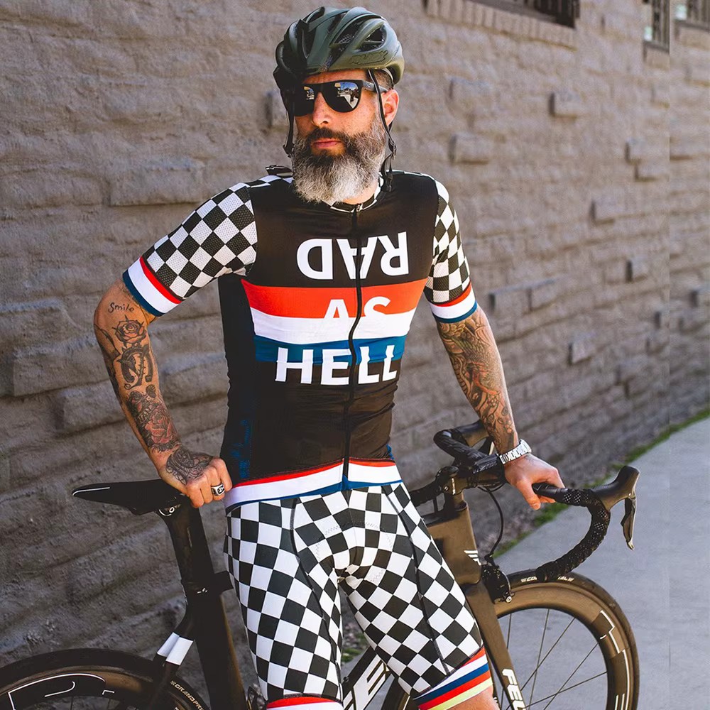 Love The Pain Man combinaison de cyclisme tenue de Triathlon été court vélo maillot