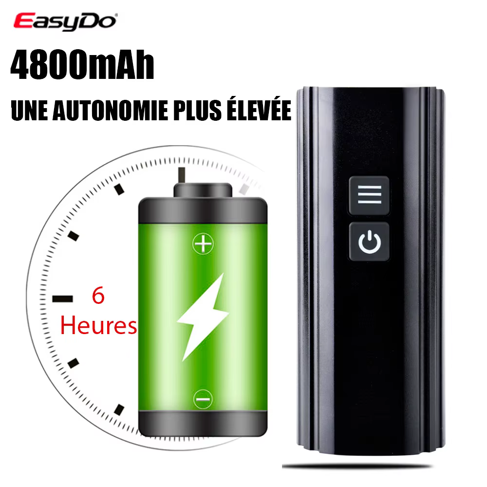 EasyDo-Lampe de vélo LED étanche à la pluie