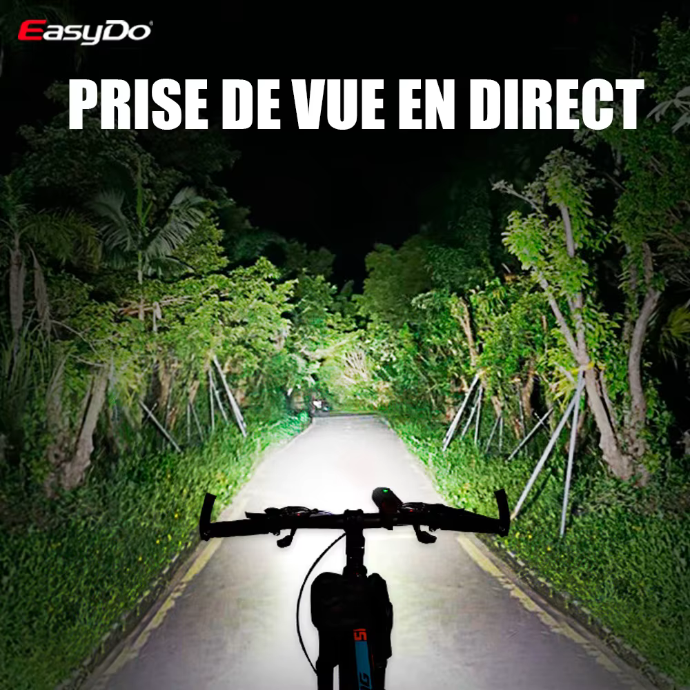 EasyDo-Lampe de vélo LED étanche à la pluie