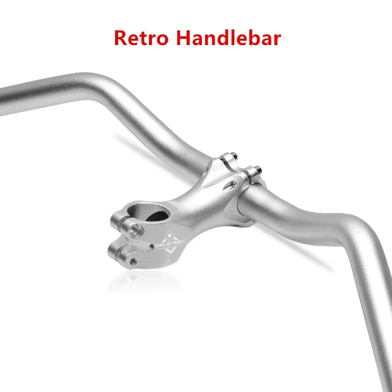 Guidon de vélo rétro en alliage d'aluminium 25.4mm x 600mm