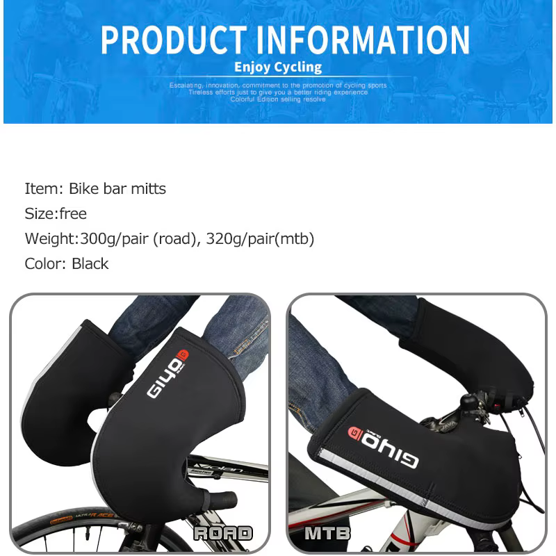 Gants de cyclisme chauds d'hiver pour hommes et femmes