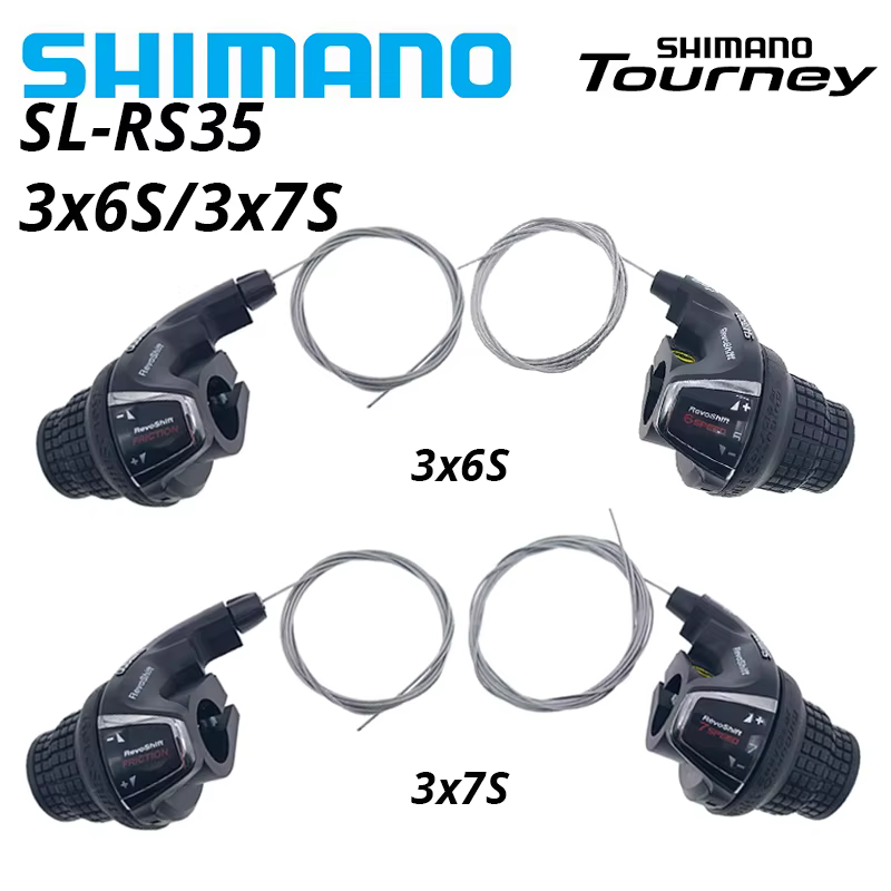 Shimano RS35 Tourney SL-RS35 Revoshift vélo torsion manette de vitesse levier 3S 6S 7S 3*6S 3*7S 18S 21S peigne