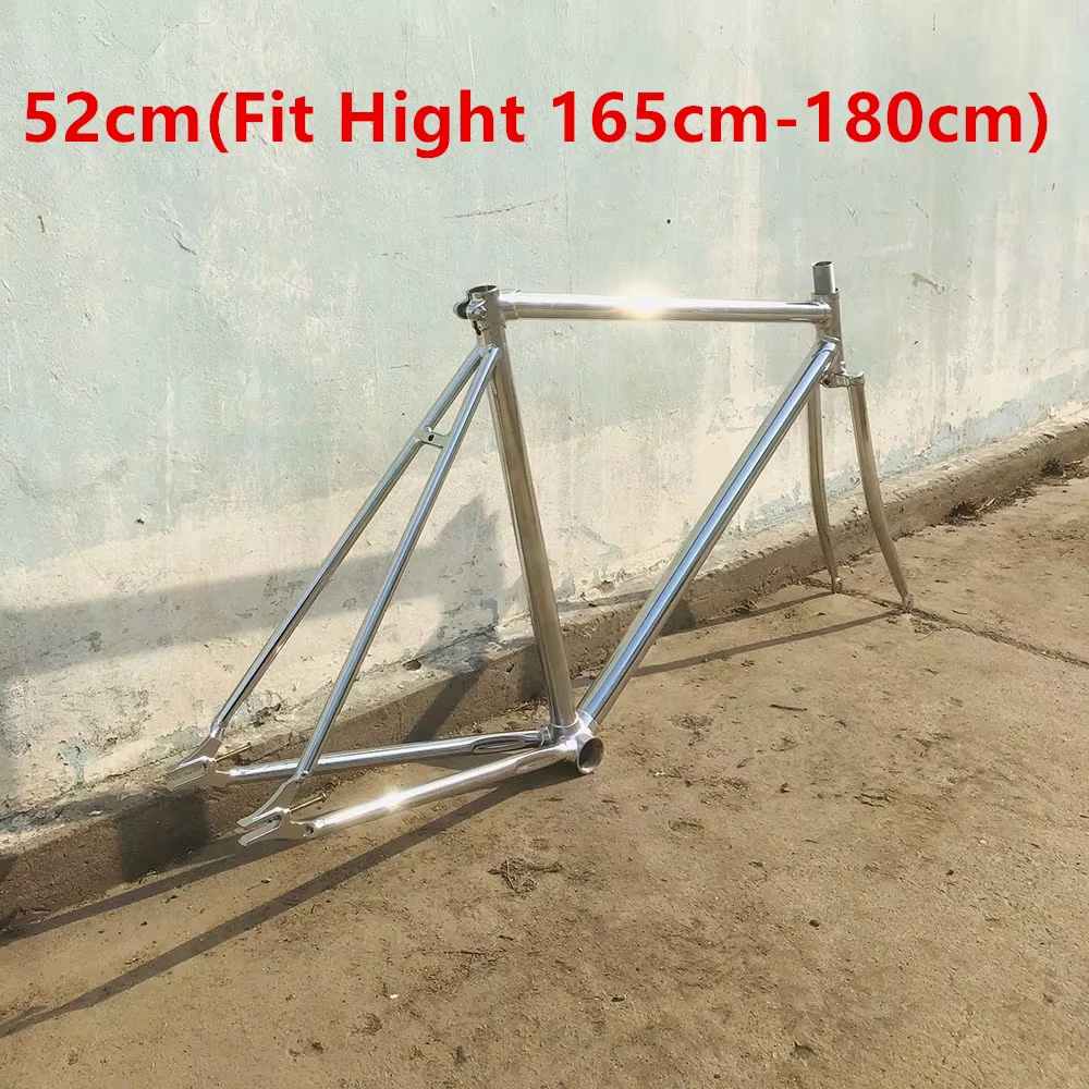 Cadre de vélo Vintage rétro argent 700C